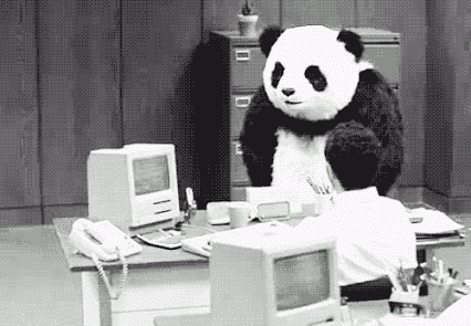 google panda gif ordenador